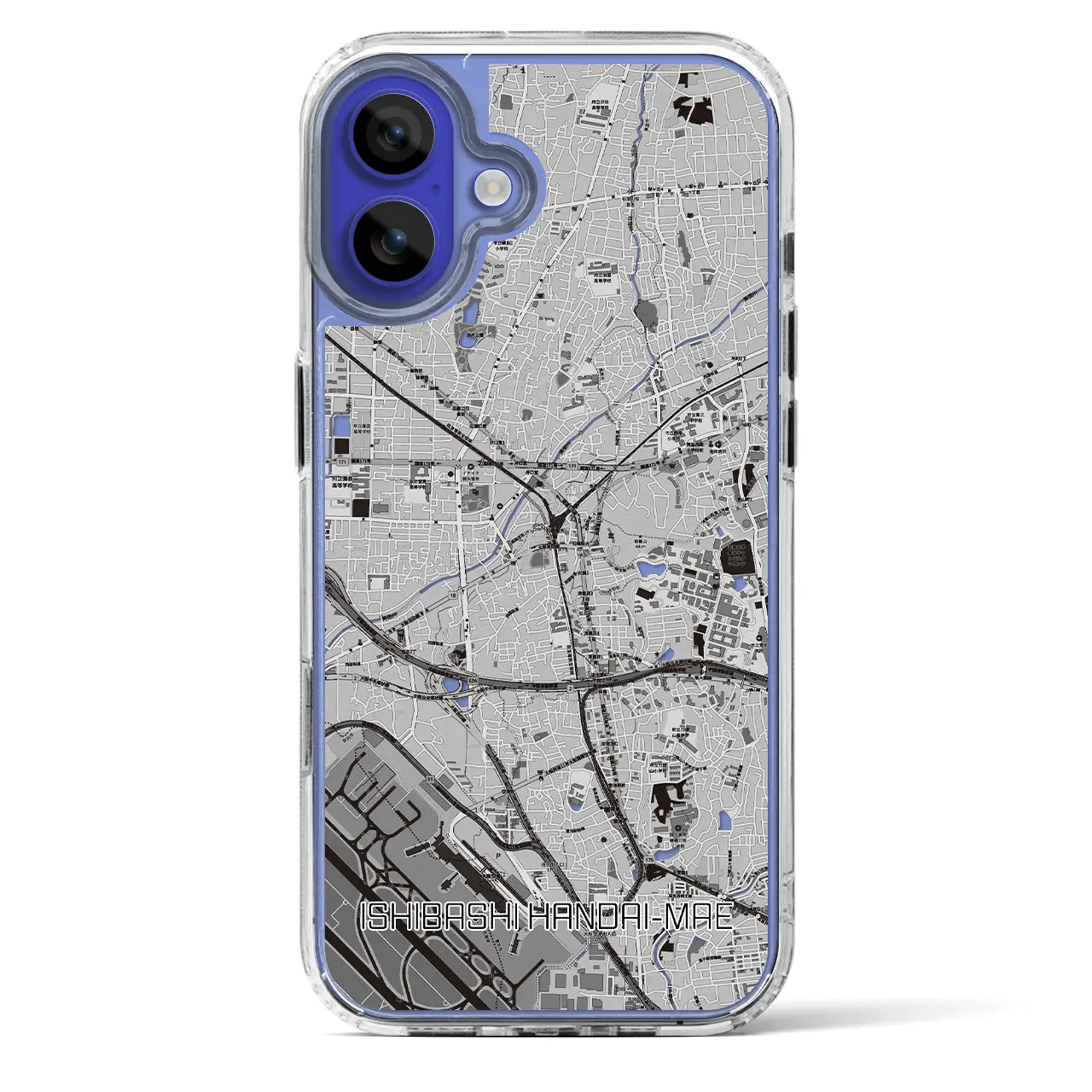 【石橋阪大前(大阪府)】地図柄iPhoneケース(MagSafeタイプ)