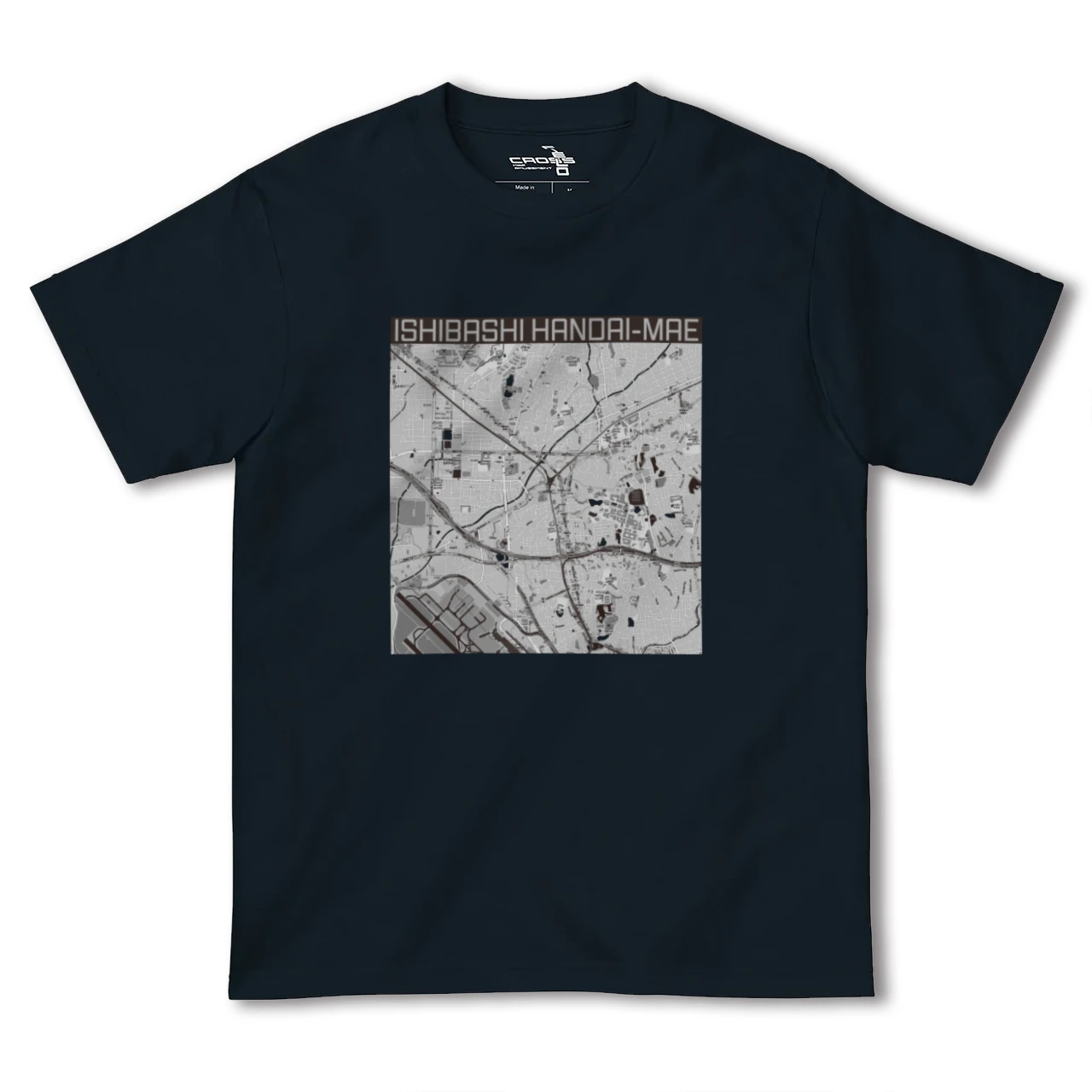 【石橋阪大前(大阪府)】地図柄ヘビーウェイトTシャツ