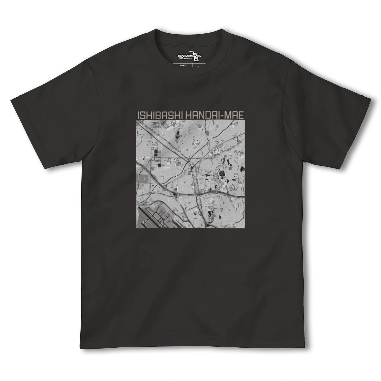 【石橋阪大前(大阪府)】地図柄ヘビーウェイトTシャツ