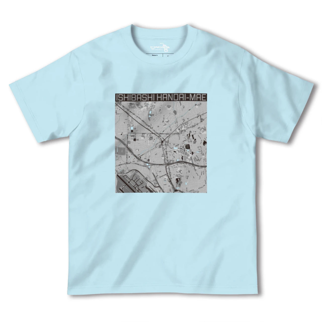 【石橋阪大前(大阪府)】地図柄ヘビーウェイトTシャツ