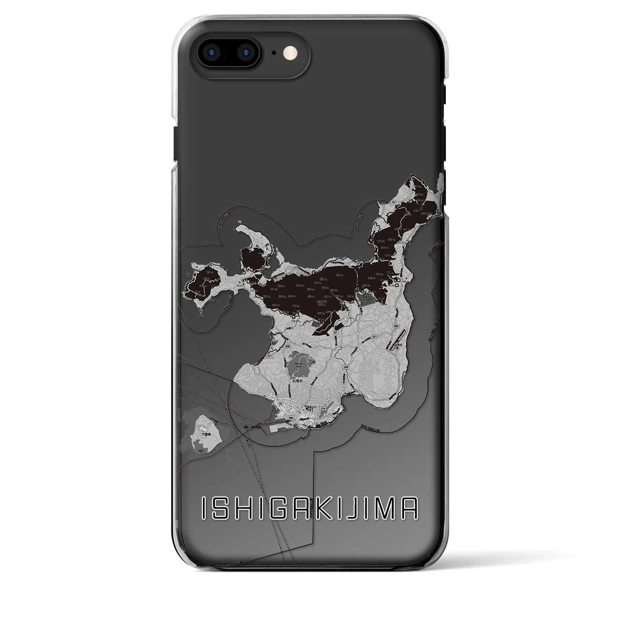【石垣島(沖縄県)】地図柄iPhoneケース(クリアタイプ)