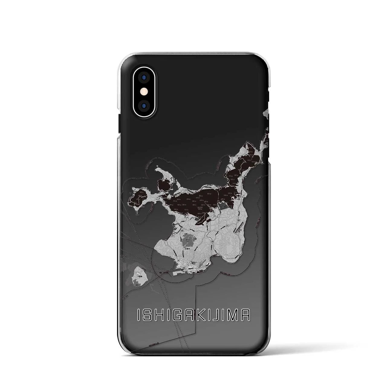 【石垣島(沖縄県)】地図柄iPhoneケース(クリアタイプ)