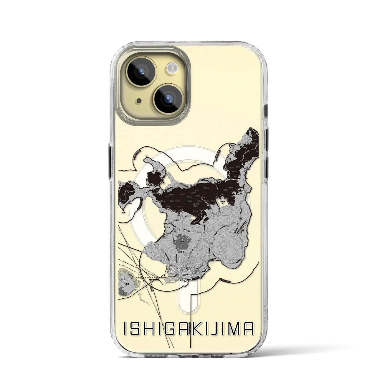 【石垣島(沖縄県)】地図柄iPhoneケース(MagSafeタイプ)