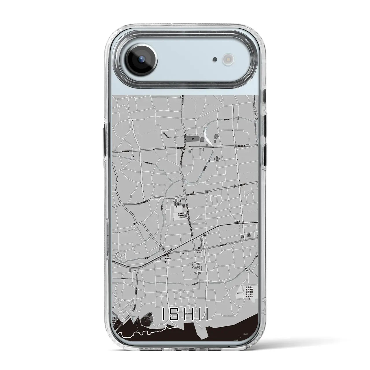 【石井(徳島県)】地図柄iPhoneケース(MagSafeタイプ)