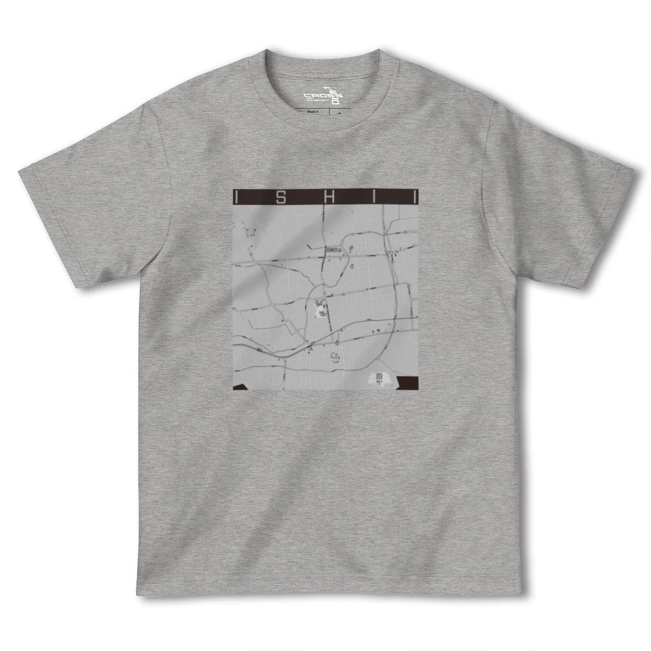 【石井(徳島県)】地図柄ヘビーウェイトTシャツ
