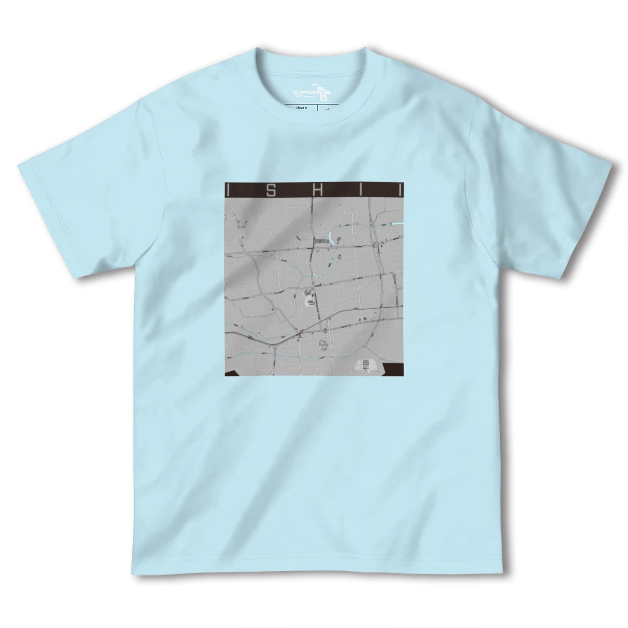 【石井(徳島県)】地図柄ヘビーウェイトTシャツ