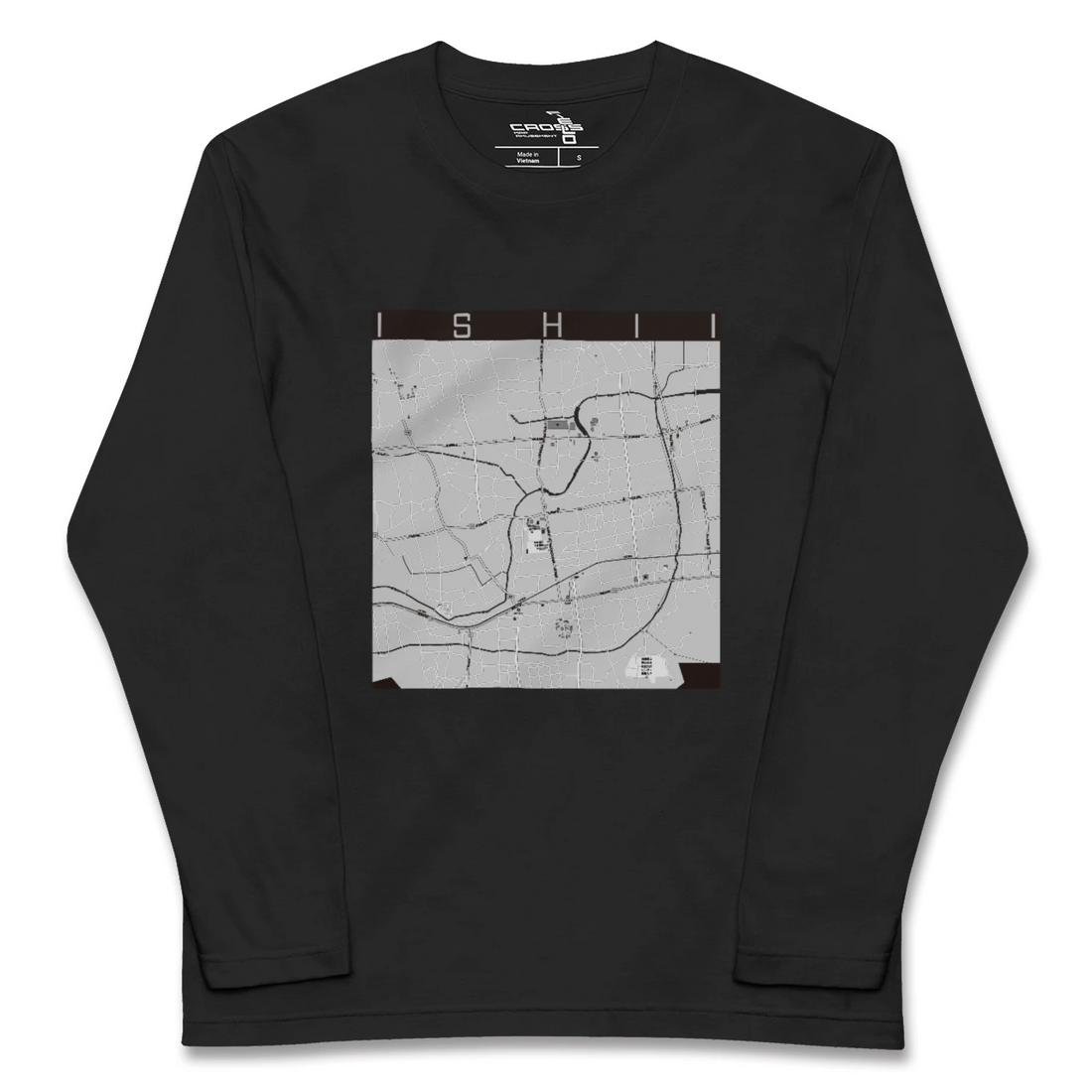 【石井(徳島県)】地図柄ロングスリーブTシャツ