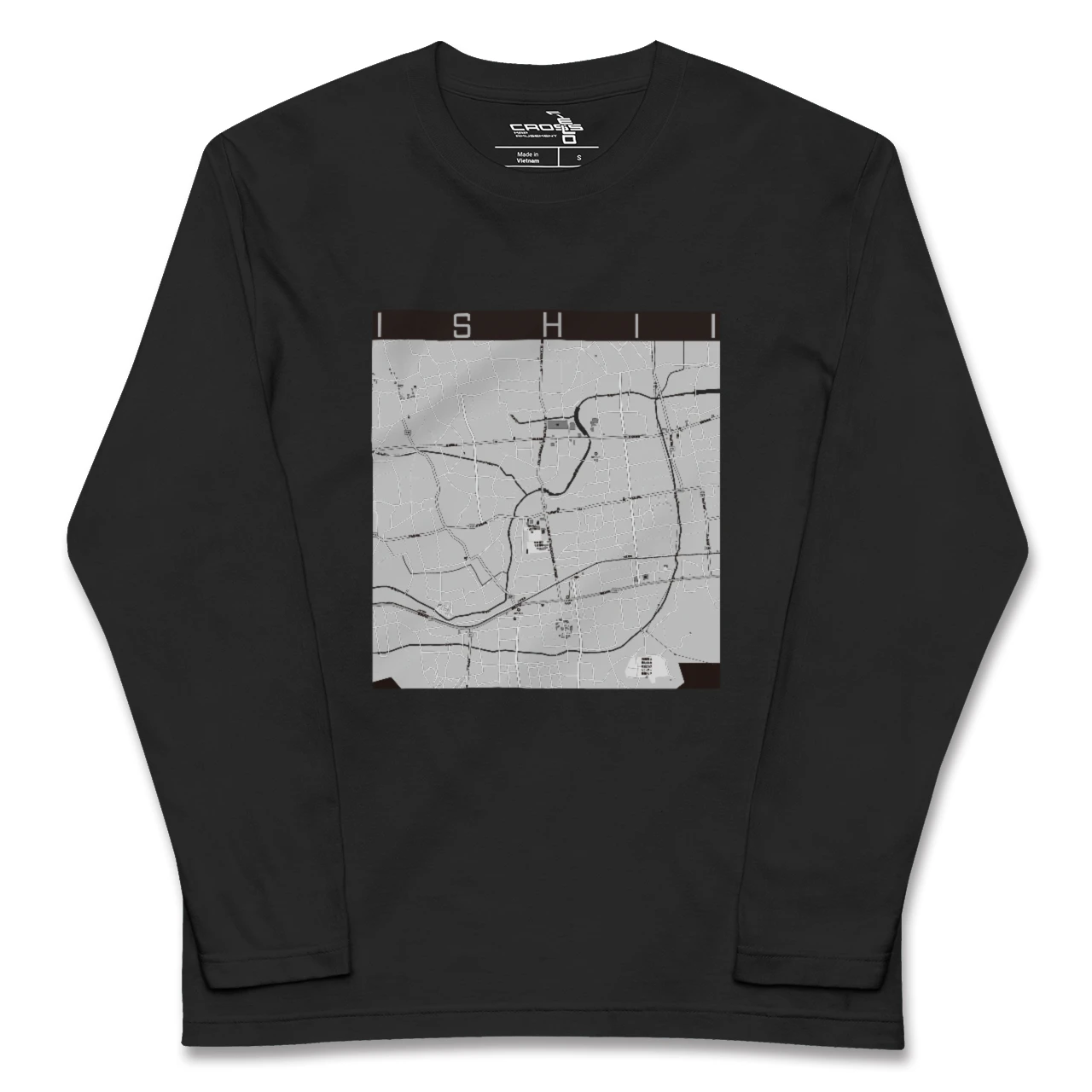 【石井(徳島県)】地図柄ロングスリーブTシャツ