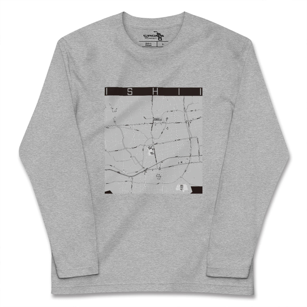 【石井(徳島県)】地図柄ロングスリーブTシャツ
