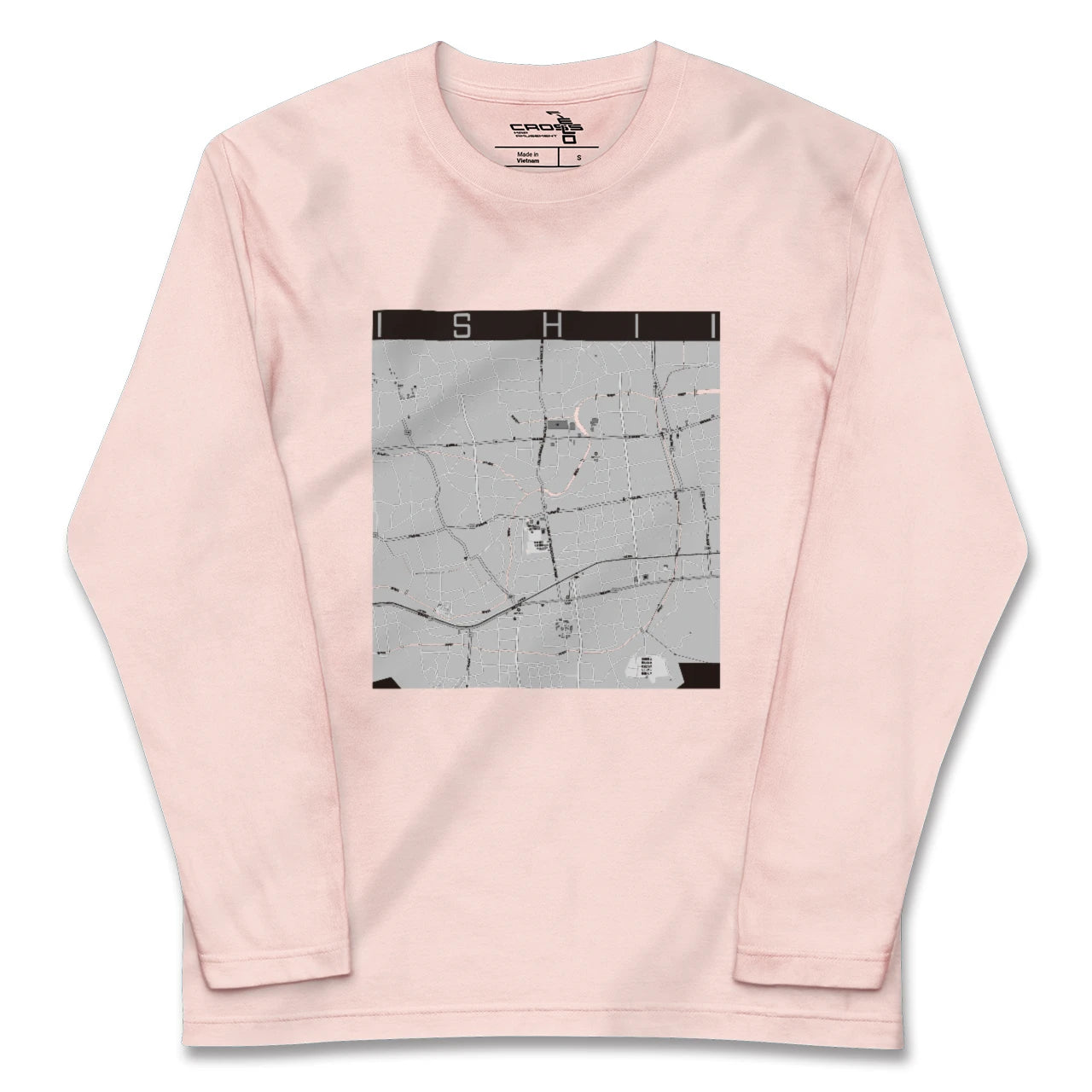 【石井(徳島県)】地図柄ロングスリーブTシャツ