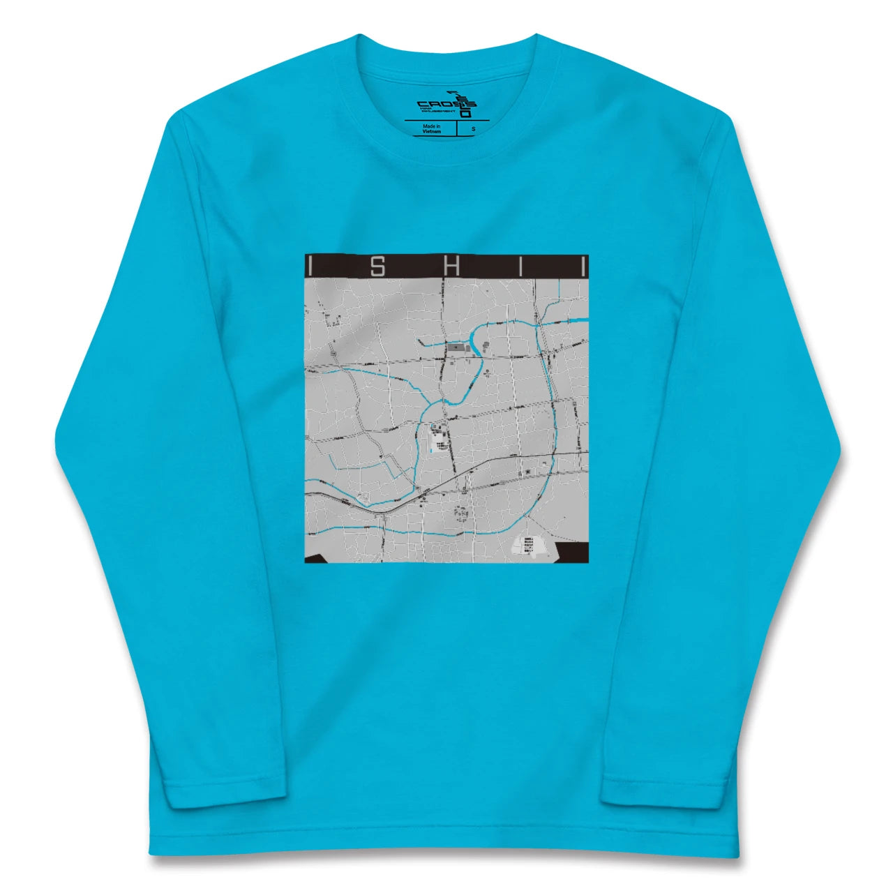 【石井(徳島県)】地図柄ロングスリーブTシャツ