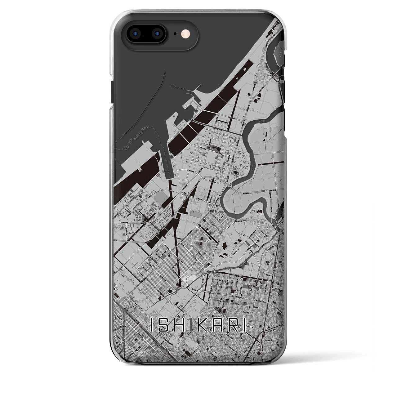 【石狩(北海道)】地図柄iPhoneケース(クリアタイプ)