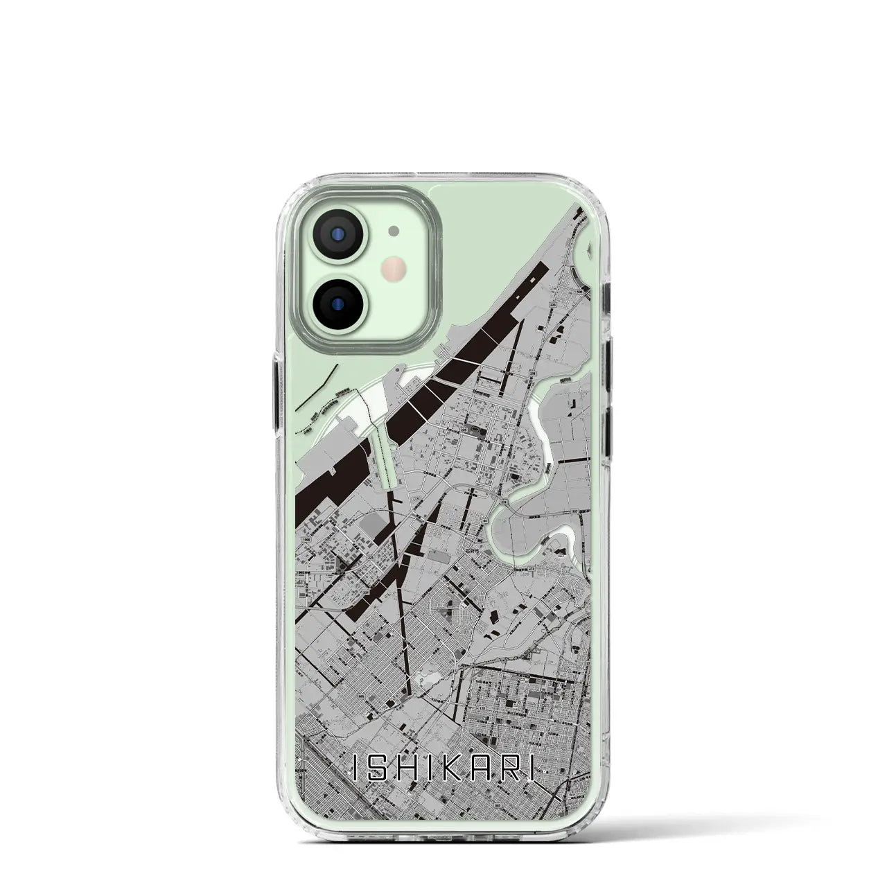 【石狩(北海道)】地図柄iPhoneケース(MagSafeタイプ)