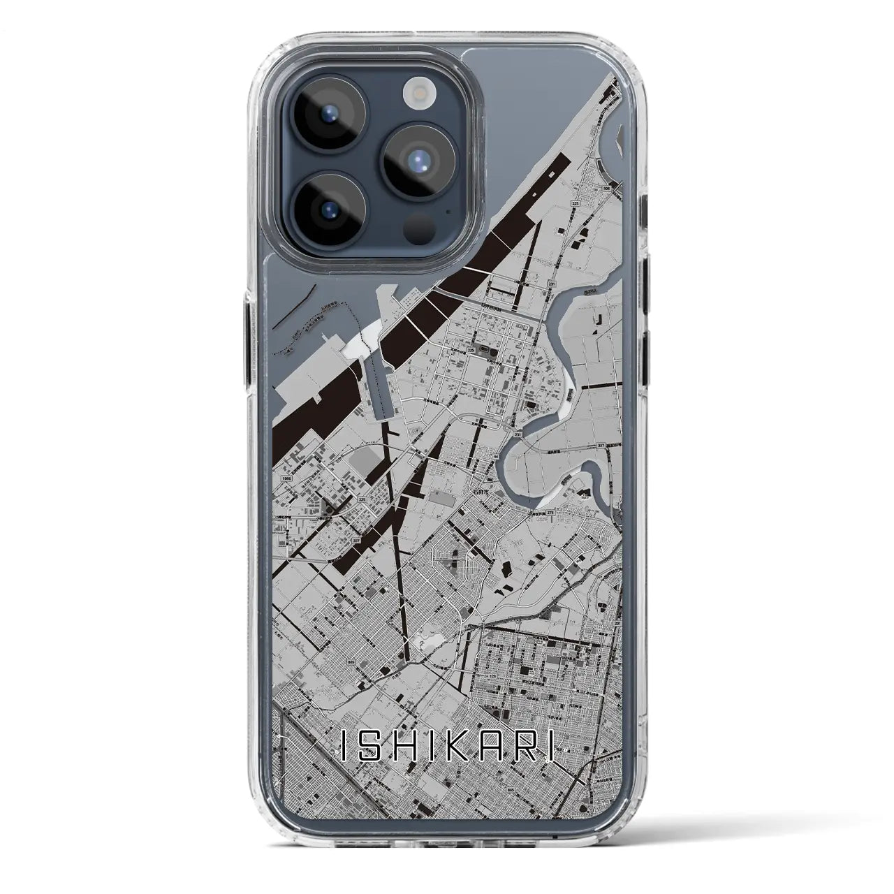 【石狩(北海道)】地図柄iPhoneケース(MagSafeタイプ)