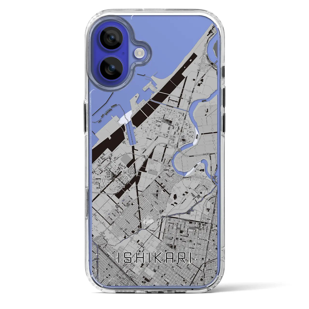 【石狩(北海道)】地図柄iPhoneケース(MagSafeタイプ)