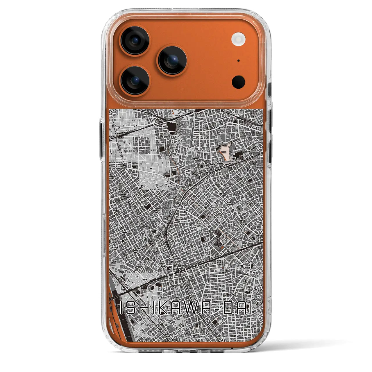 【石川台(東京都)】地図柄iPhoneケース(MagSafeタイプ)