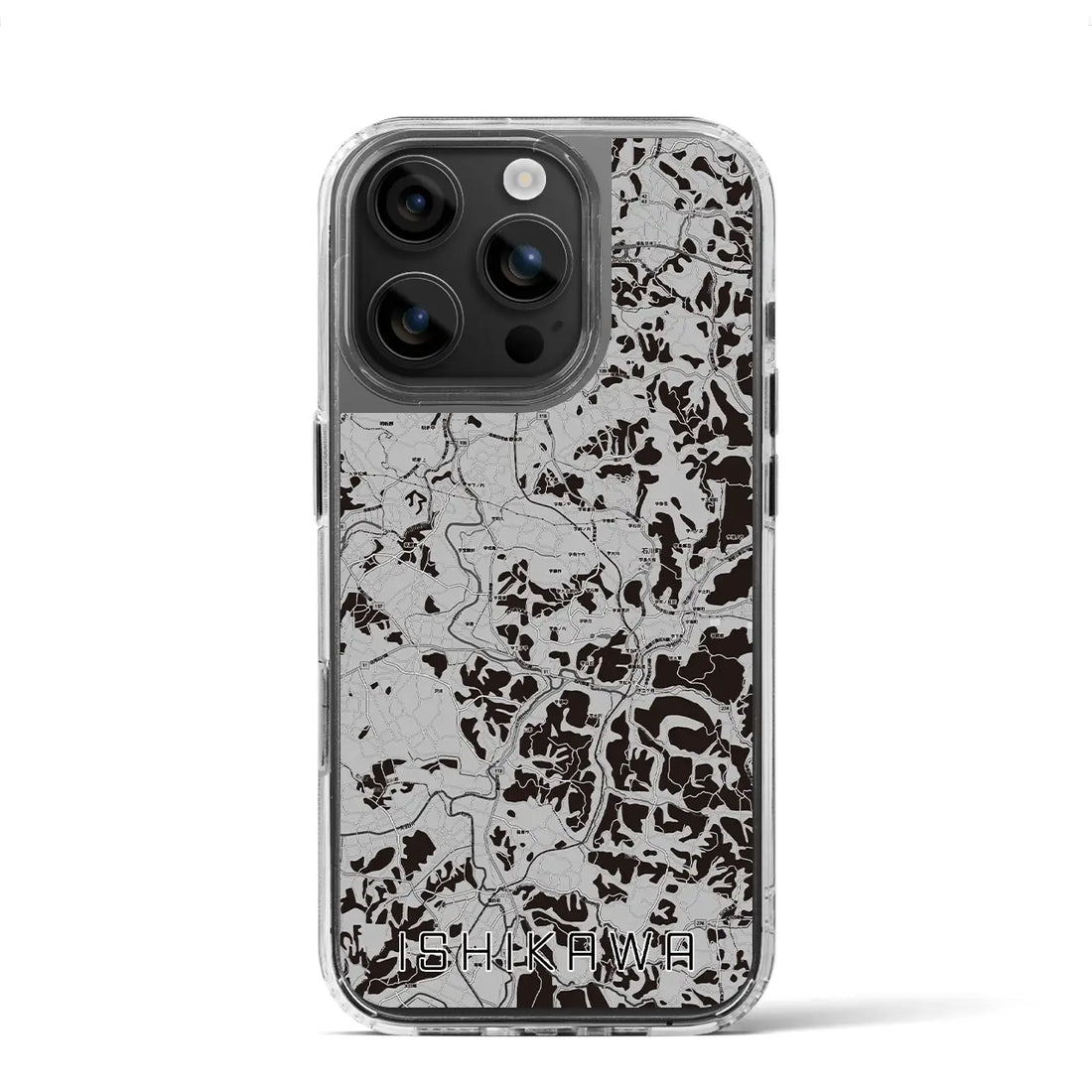 【石川(福島県)】地図柄iPhoneケース(MagSafeタイプ)