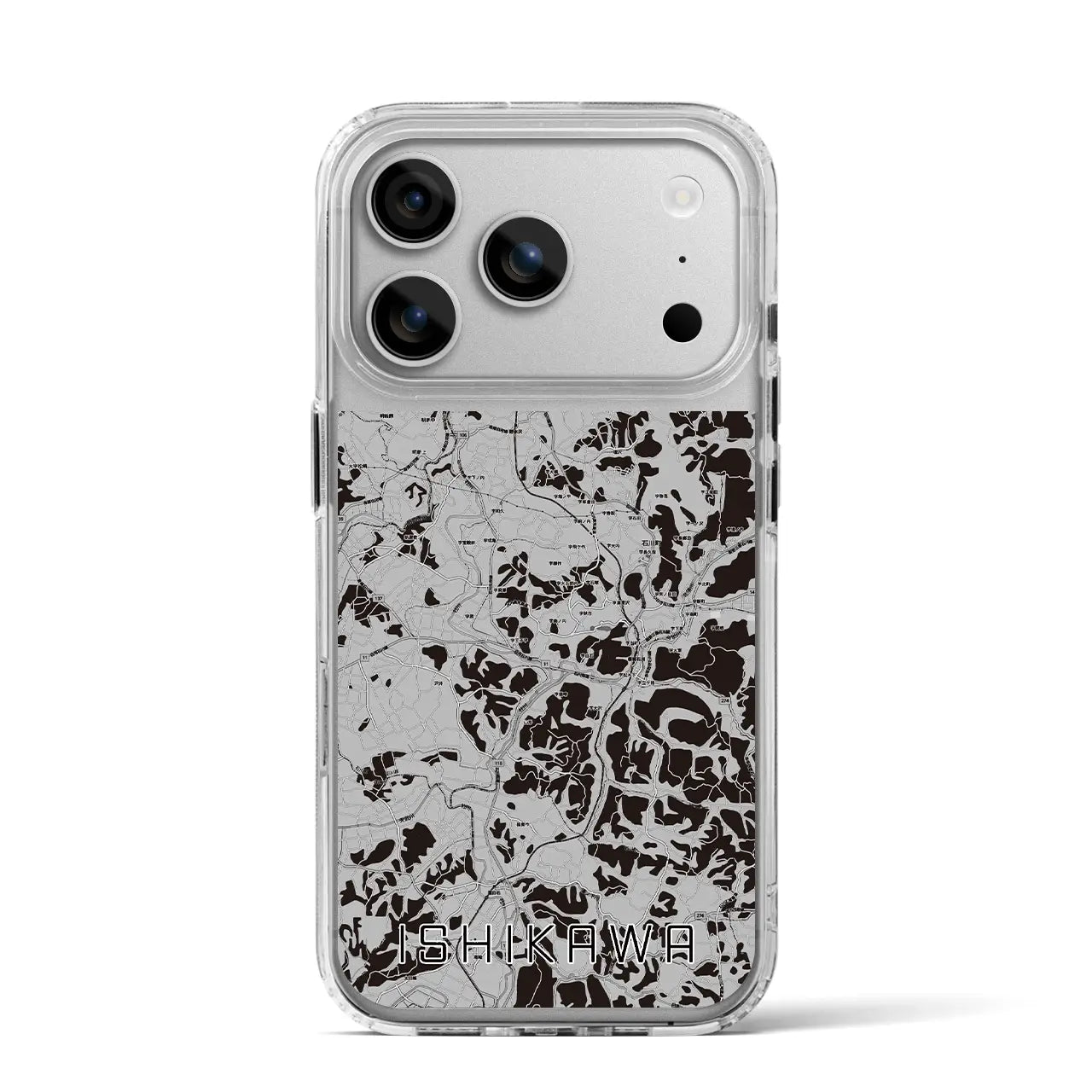 【石川(福島県)】地図柄iPhoneケース(MagSafeタイプ)