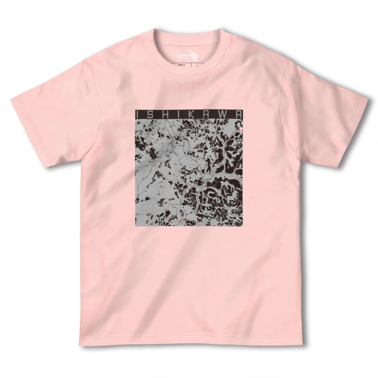 【石川(福島県)】地図柄ヘビーウェイトTシャツ
