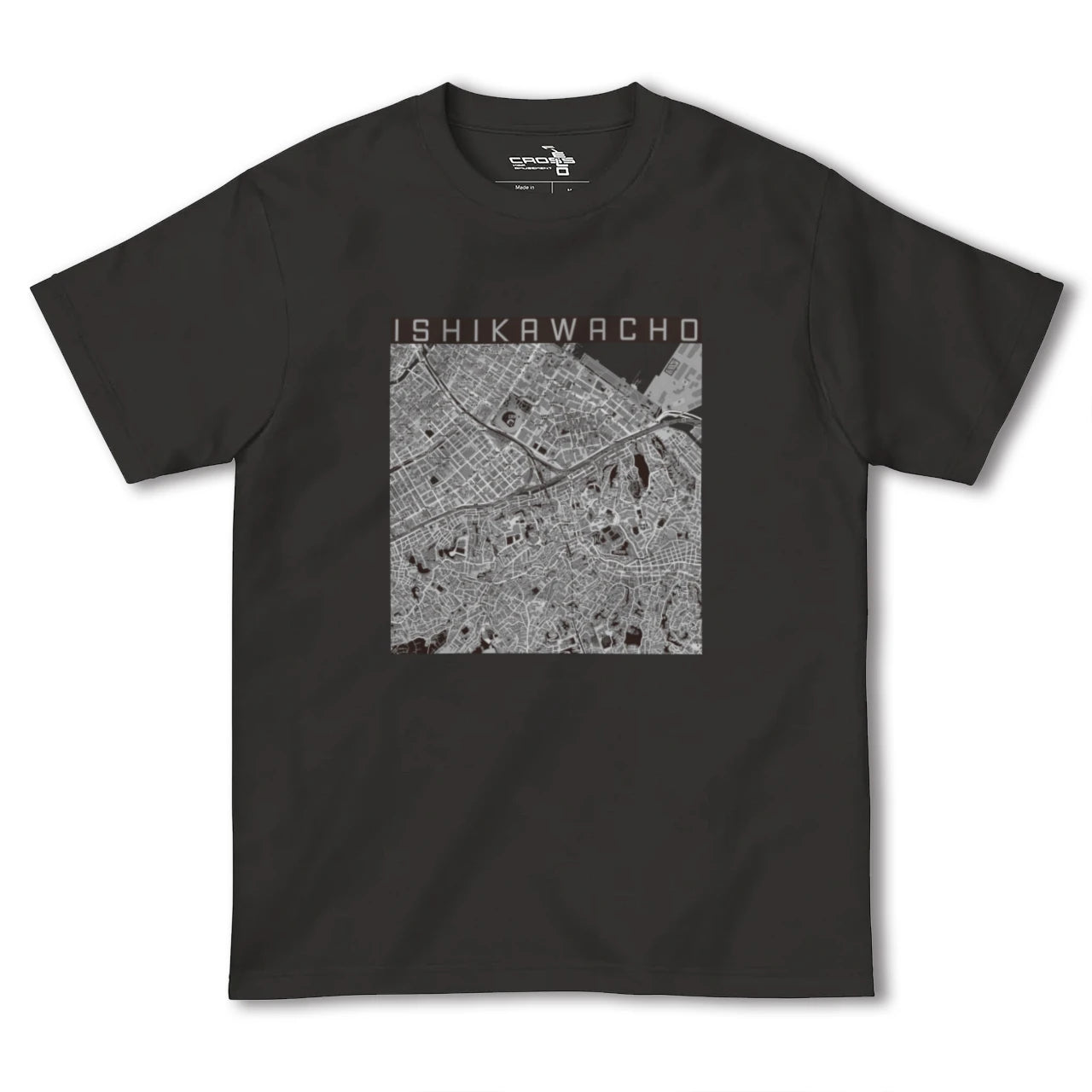 【石川町(神奈川県)】地図柄ヘビーウェイトTシャツ