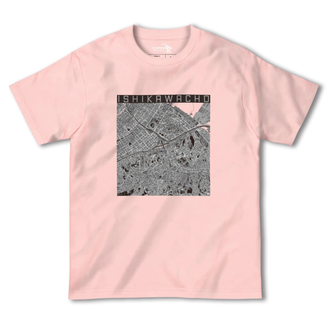 【石川町(神奈川県)】地図柄ヘビーウェイトTシャツ