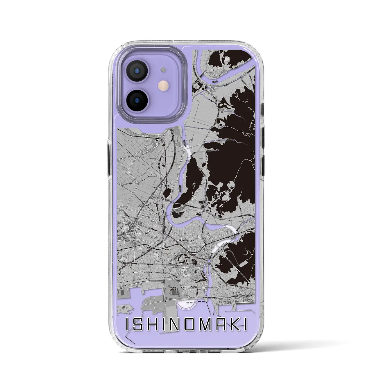 【石巻(宮城県)】地図柄iPhoneケース(MagSafeタイプ)