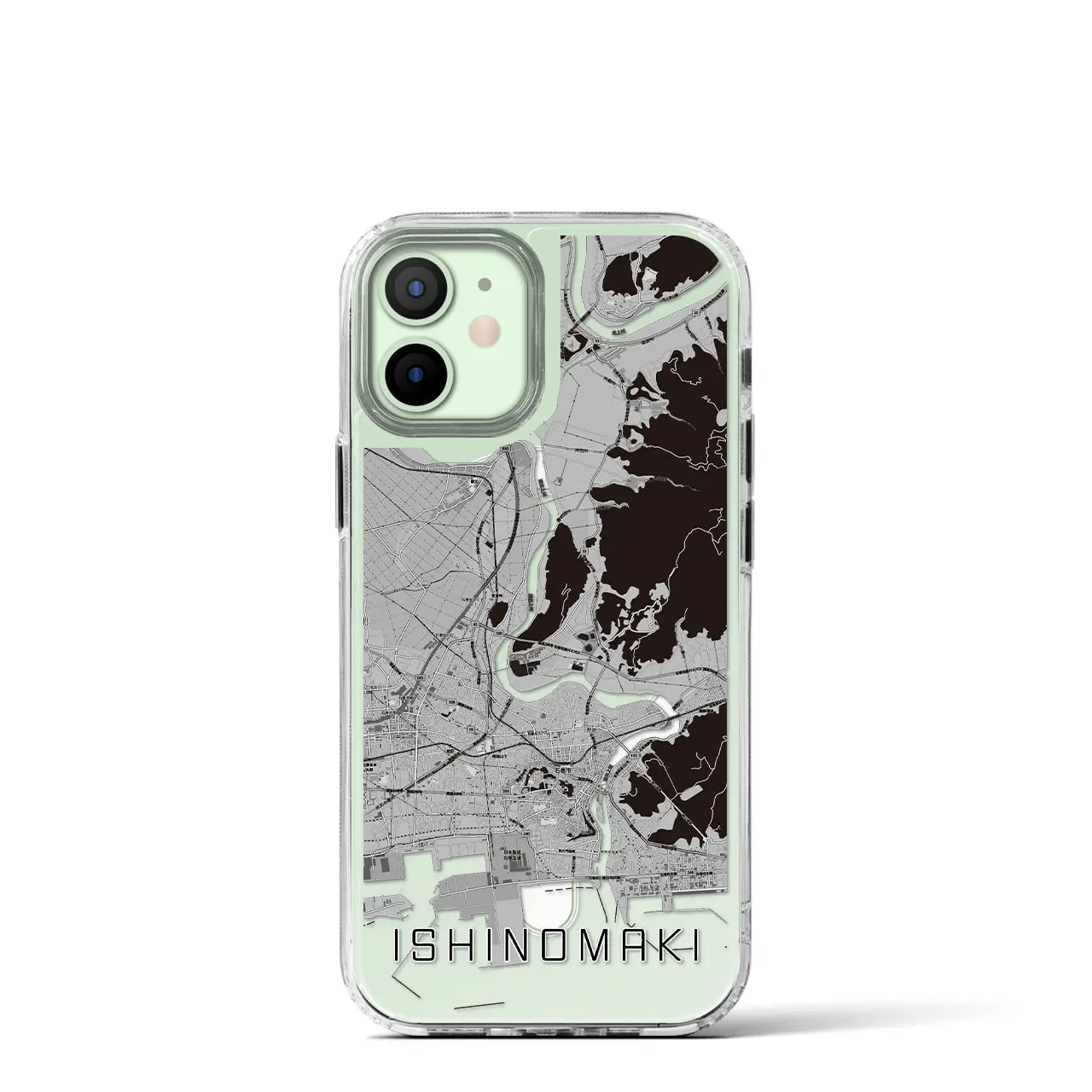 【石巻(宮城県)】地図柄iPhoneケース(MagSafeタイプ)