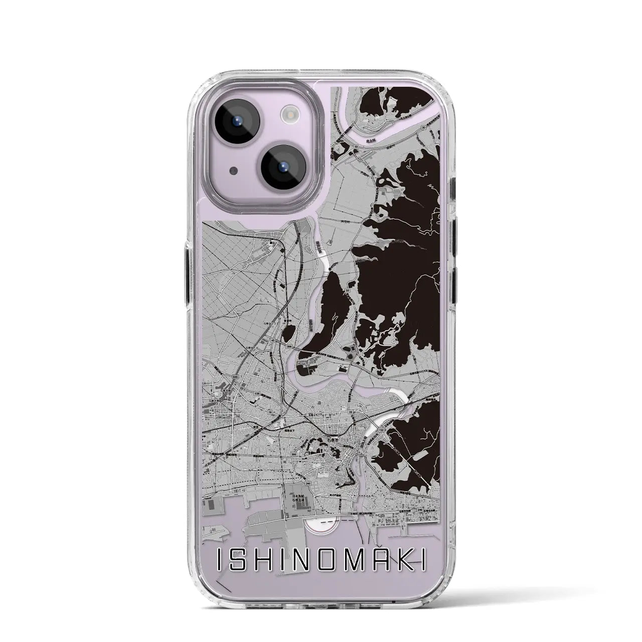 【石巻(宮城県)】地図柄iPhoneケース(MagSafeタイプ)