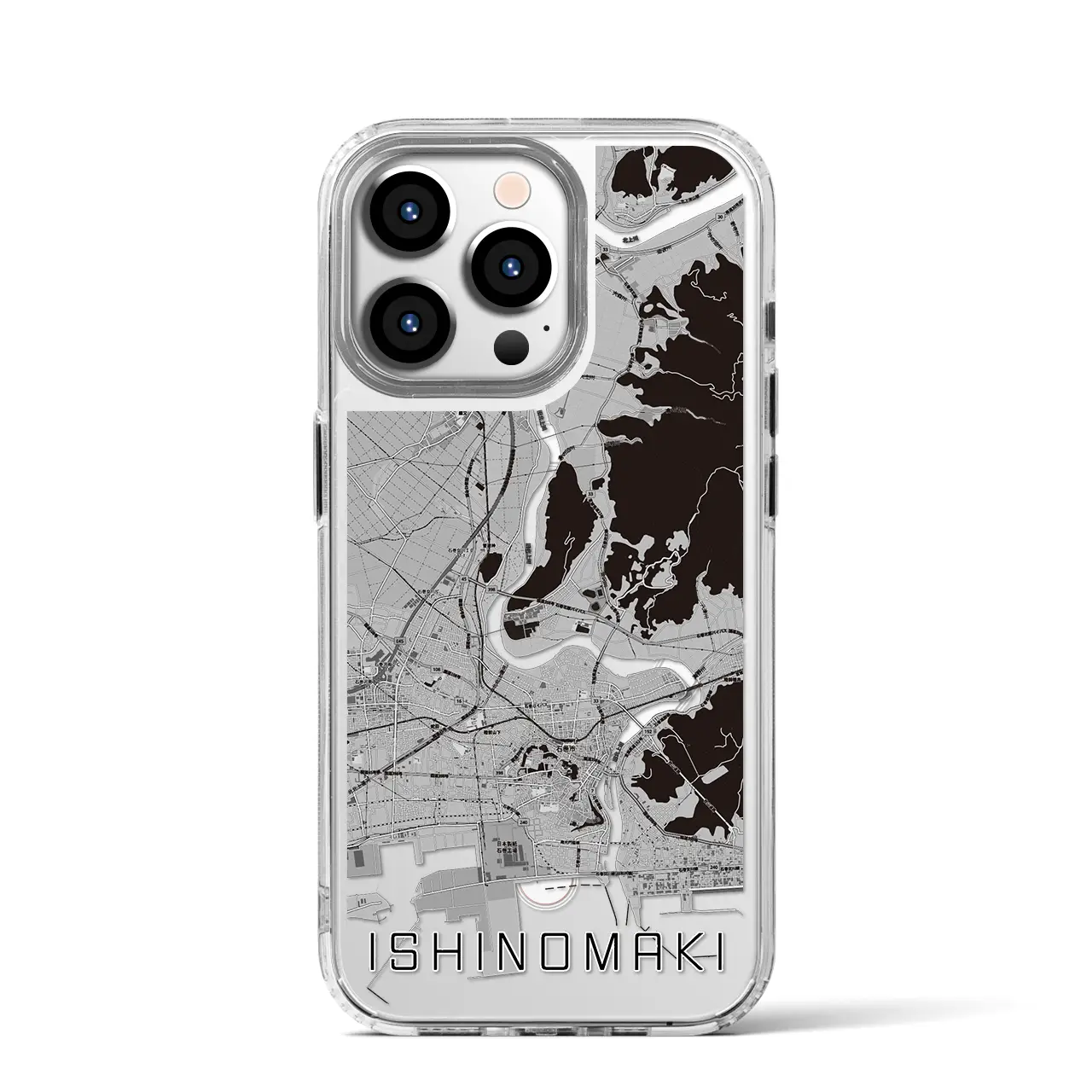 【石巻(宮城県)】地図柄iPhoneケース(MagSafeタイプ)