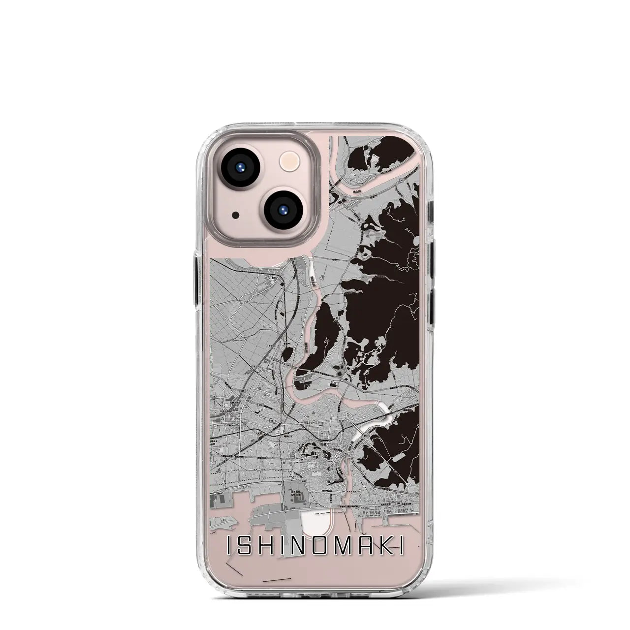 【石巻(宮城県)】地図柄iPhoneケース(MagSafeタイプ)