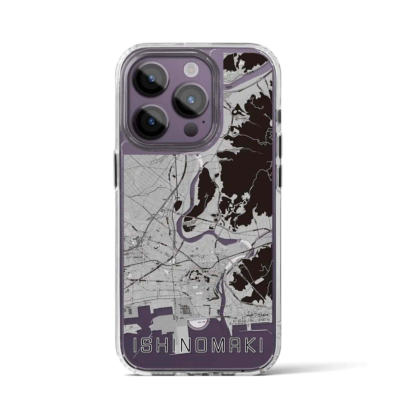 【石巻(宮城県)】地図柄iPhoneケース(MagSafeタイプ)