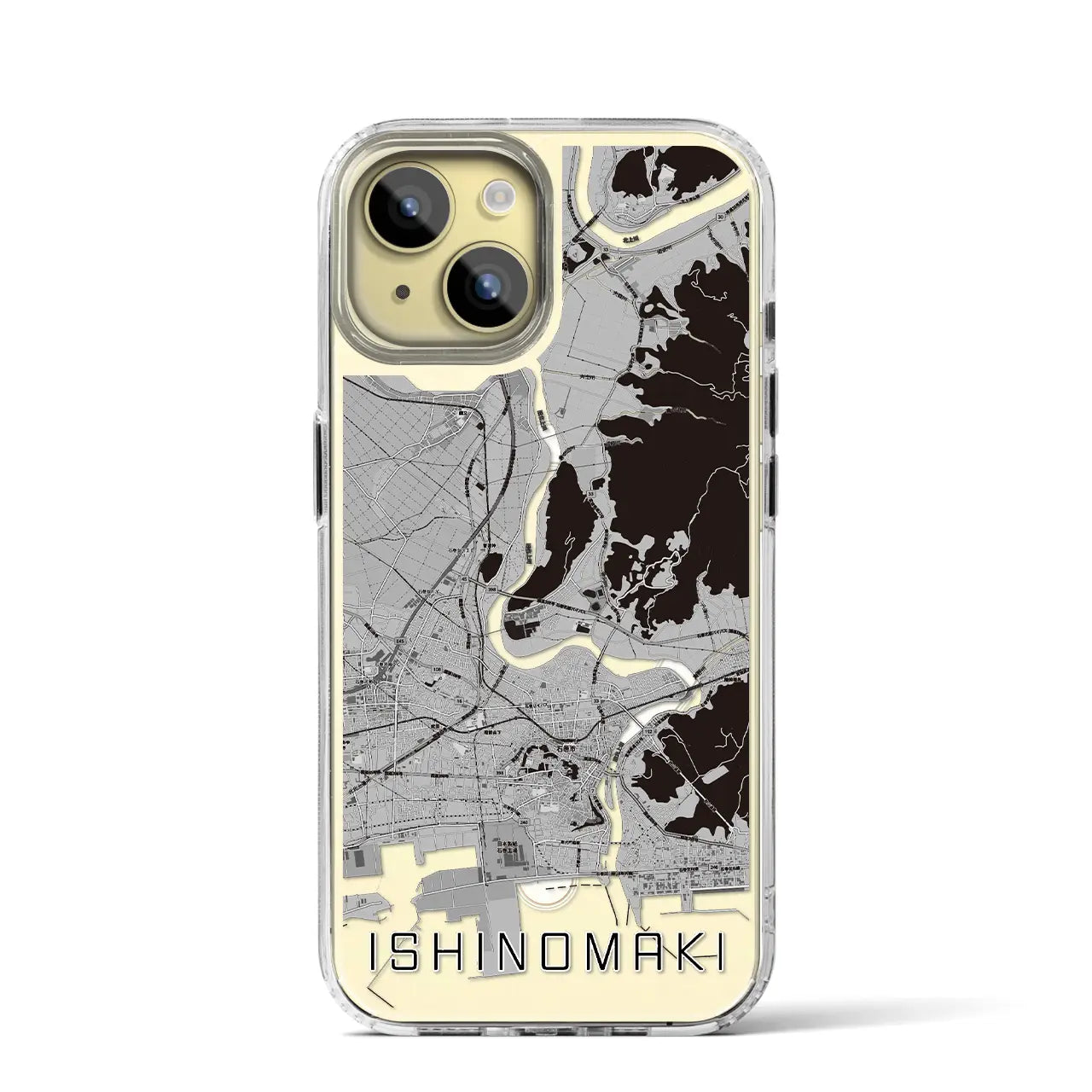 【石巻(宮城県)】地図柄iPhoneケース(MagSafeタイプ)