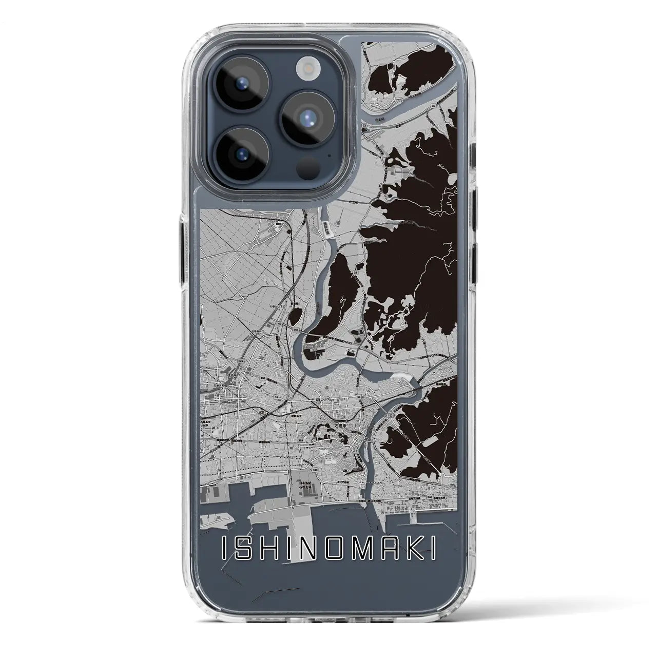 【石巻(宮城県)】地図柄iPhoneケース(MagSafeタイプ)