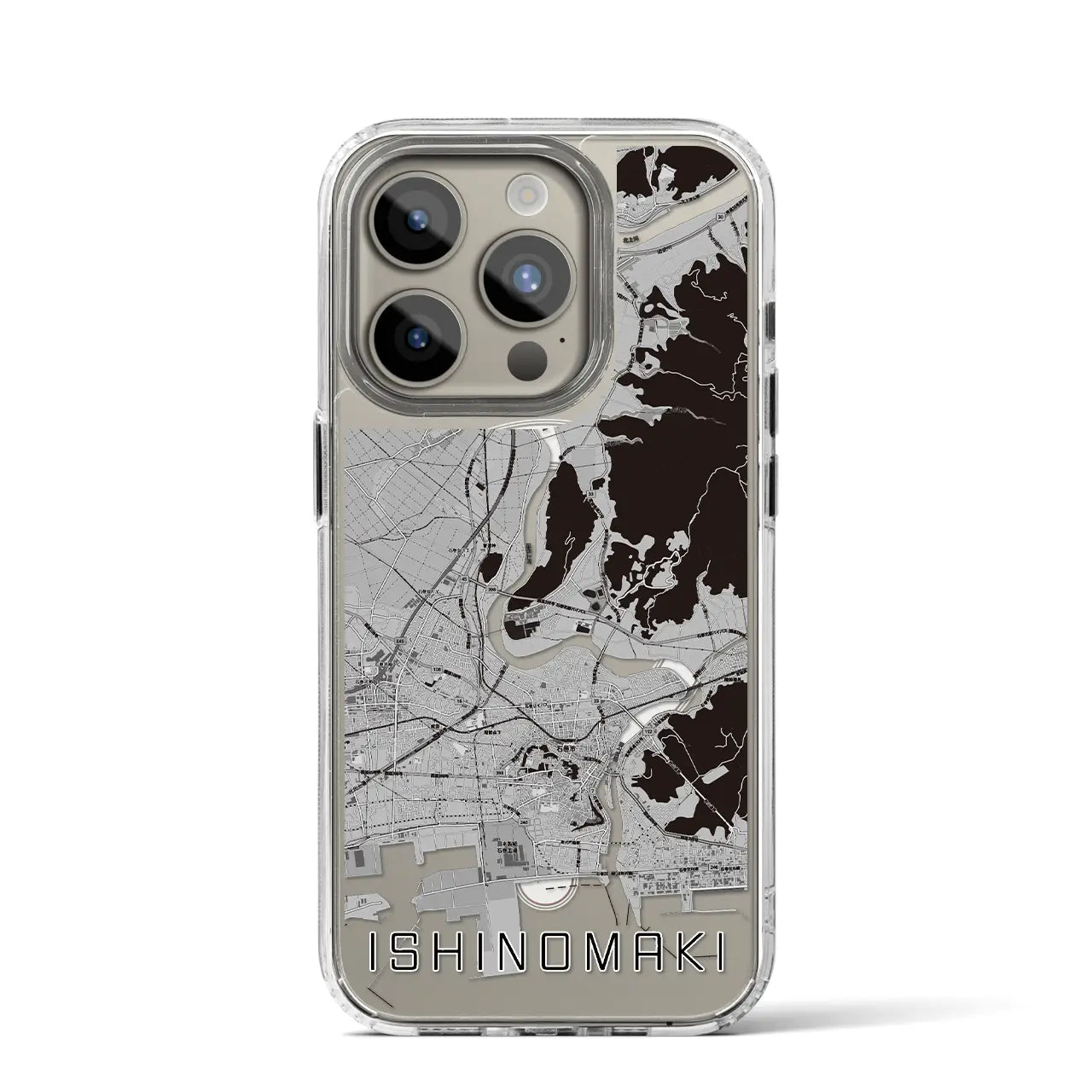【石巻(宮城県)】地図柄iPhoneケース(MagSafeタイプ)