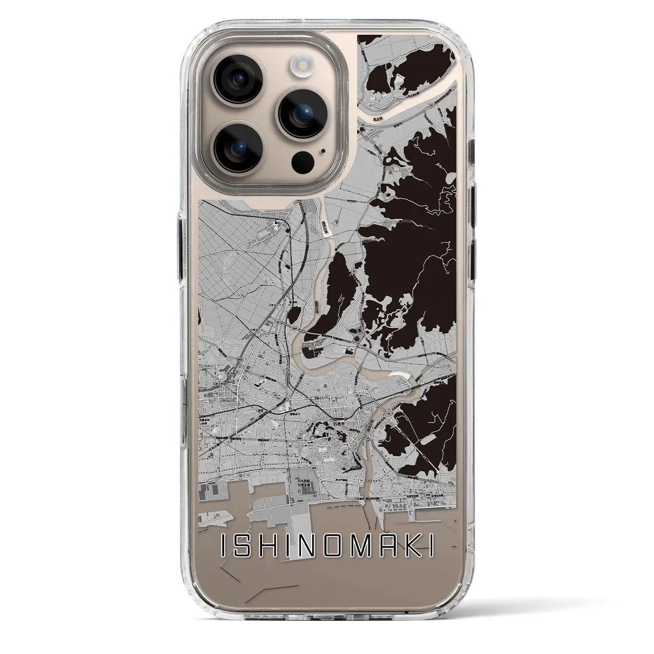【石巻(宮城県)】地図柄iPhoneケース(MagSafeタイプ)