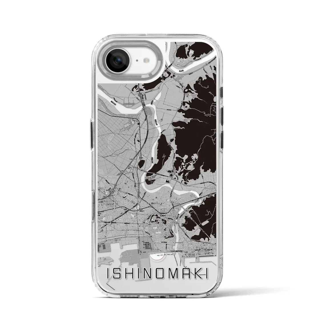 【石巻(宮城県)】地図柄iPhoneケース(MagSafeタイプ)