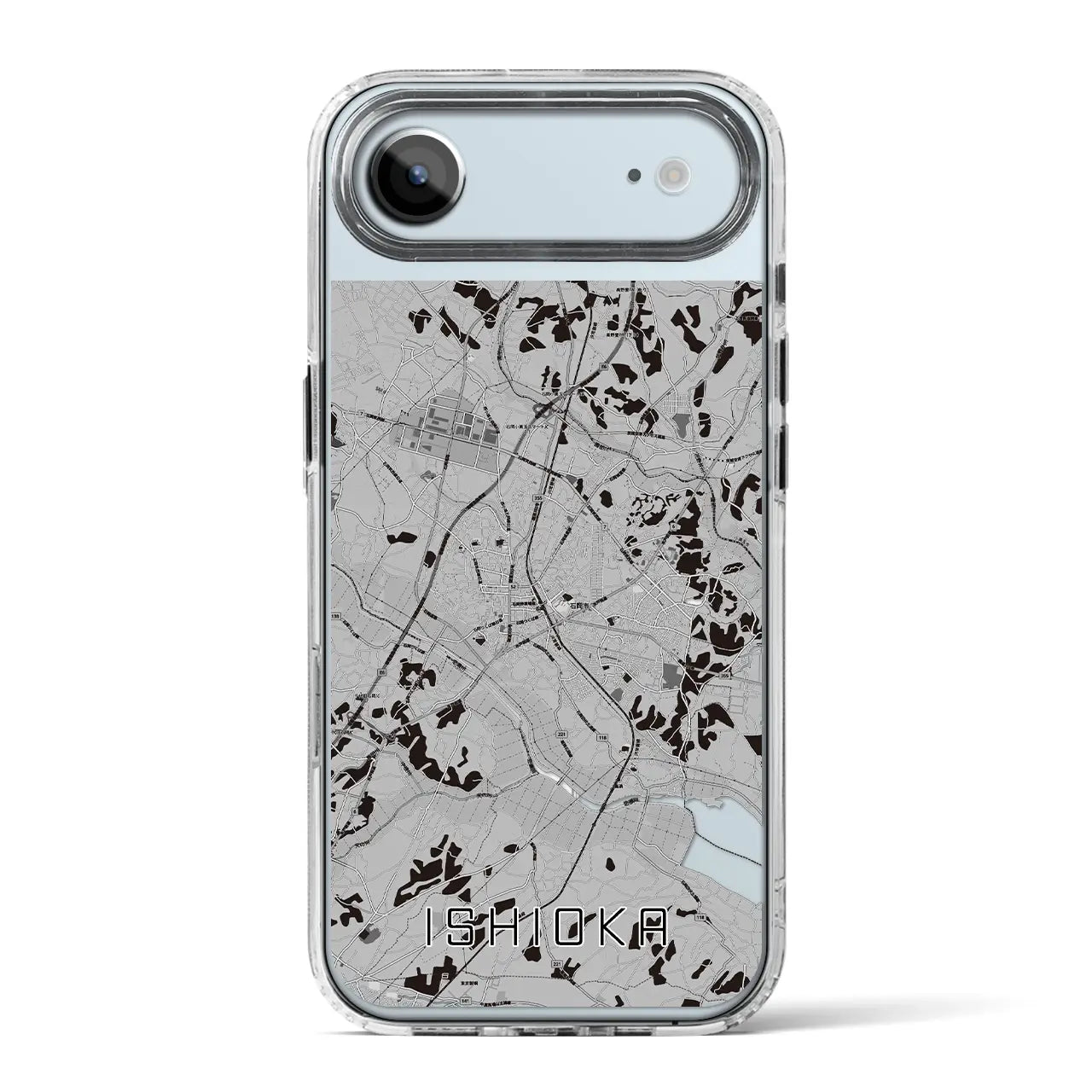 【石岡(茨城県)】地図柄iPhoneケース(MagSafeタイプ)