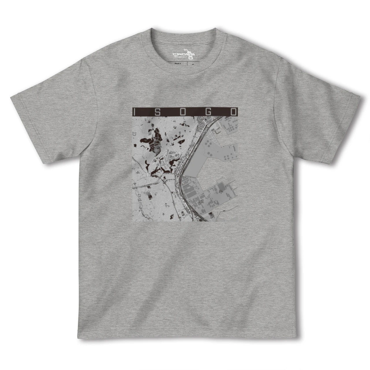 【磯子(神奈川県)】地図柄ヘビーウェイトTシャツ
