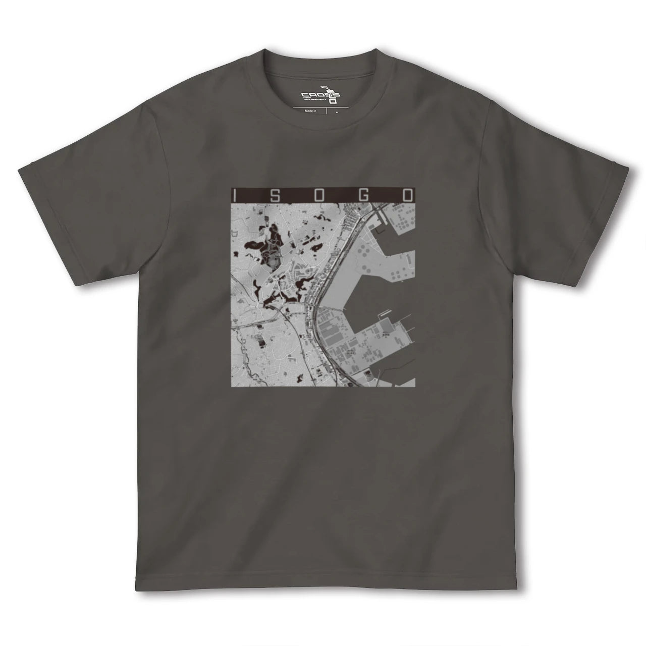 【磯子(神奈川県)】地図柄ヘビーウェイトTシャツ