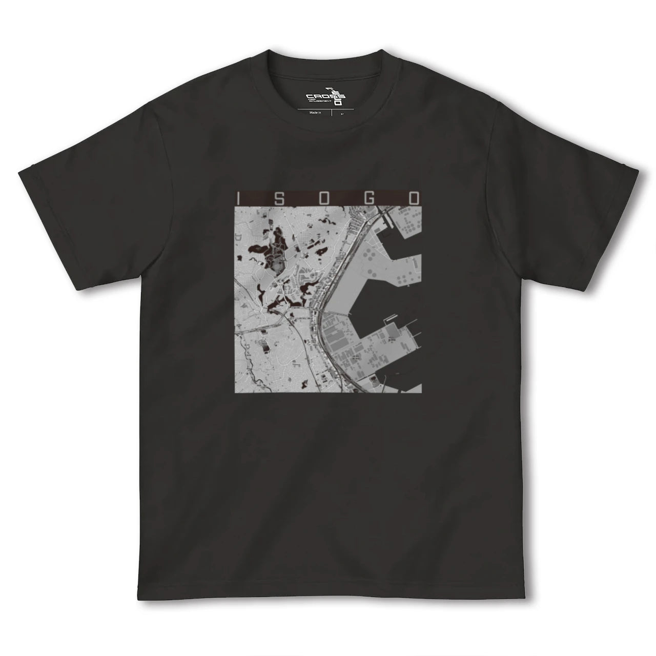 【磯子(神奈川県)】地図柄ヘビーウェイトTシャツ