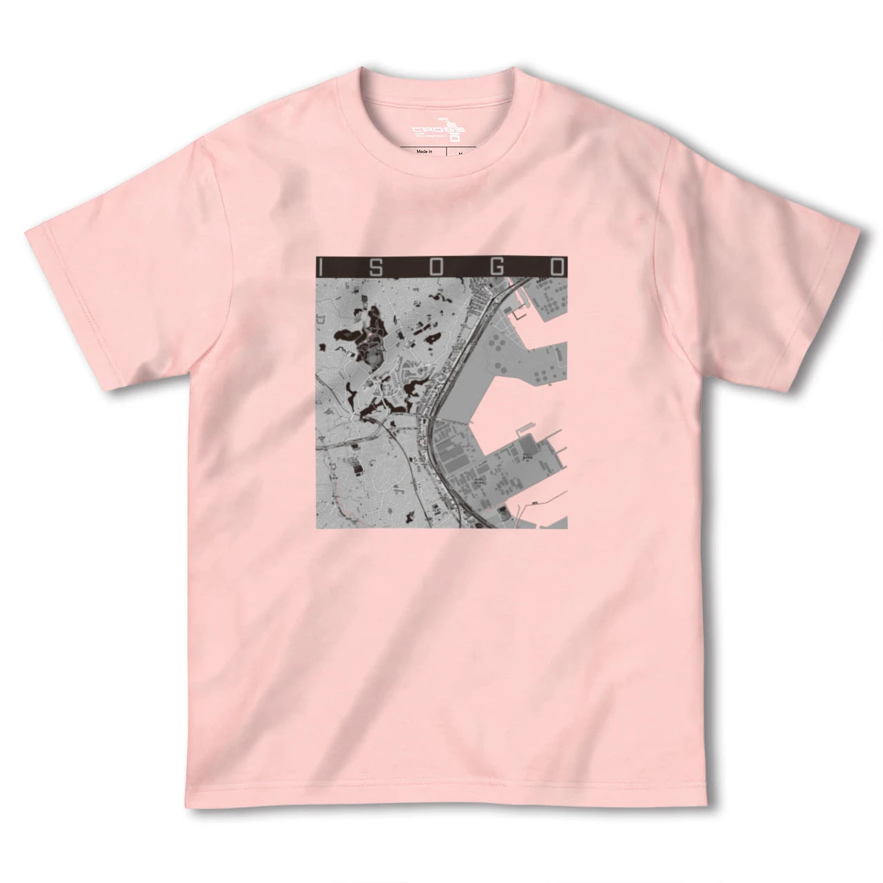 【磯子(神奈川県)】地図柄ヘビーウェイトTシャツ