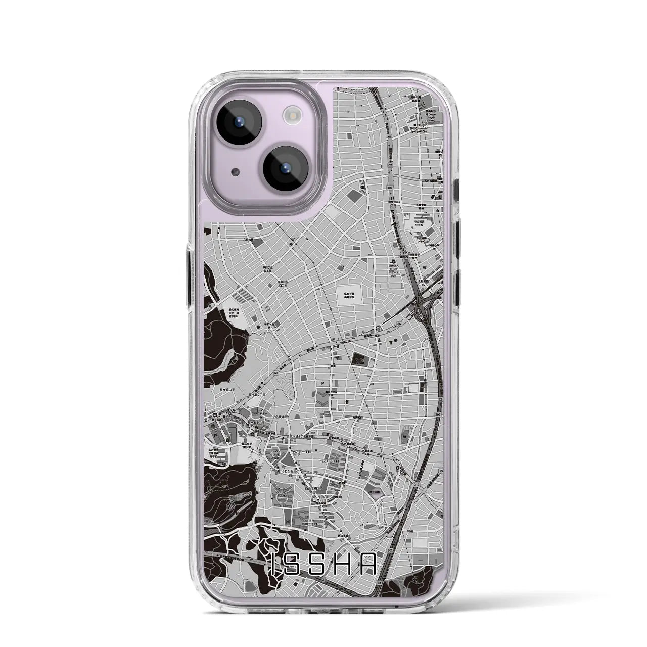 【一社(愛知県)】地図柄iPhoneケース(MagSafeタイプ)