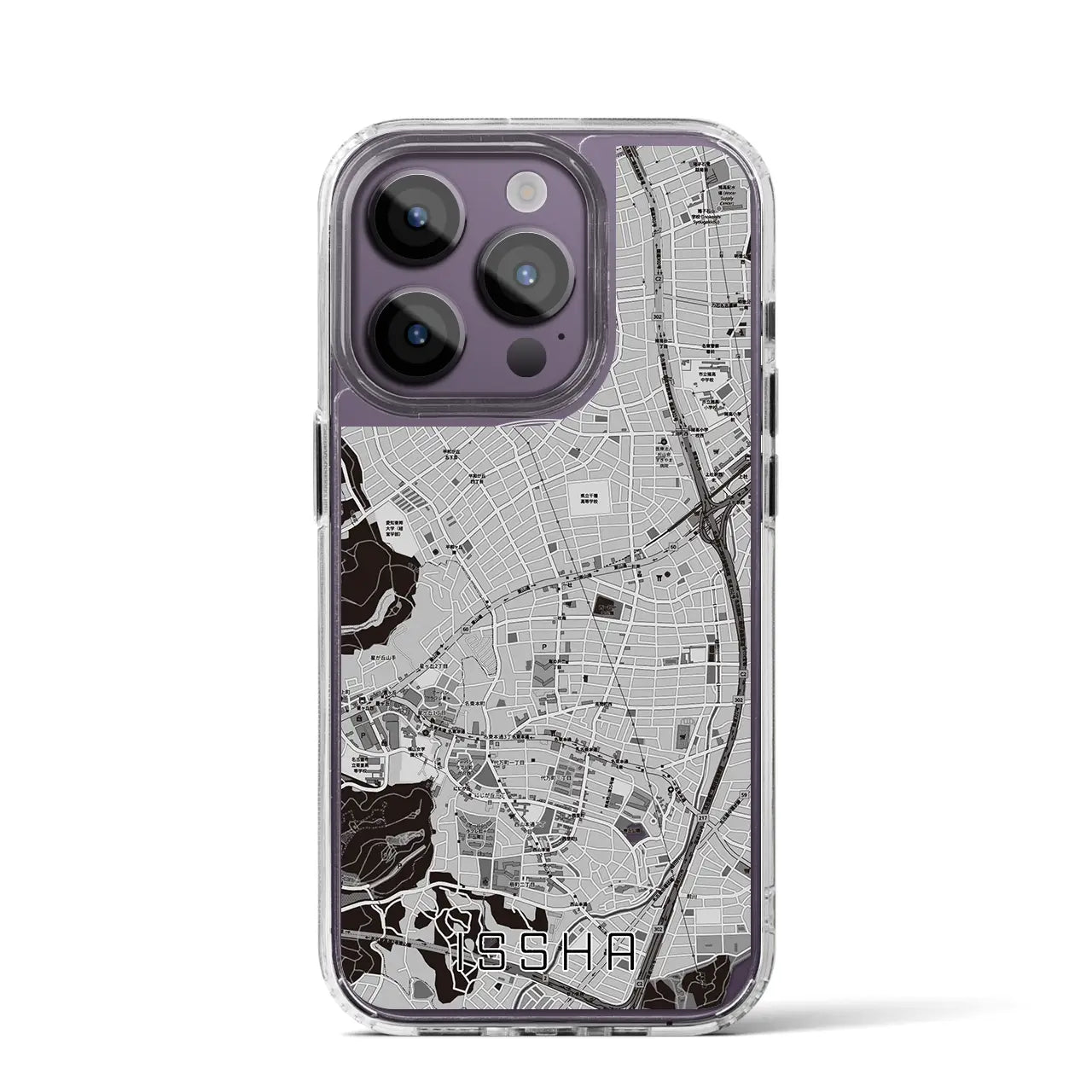 【一社(愛知県)】地図柄iPhoneケース(MagSafeタイプ)