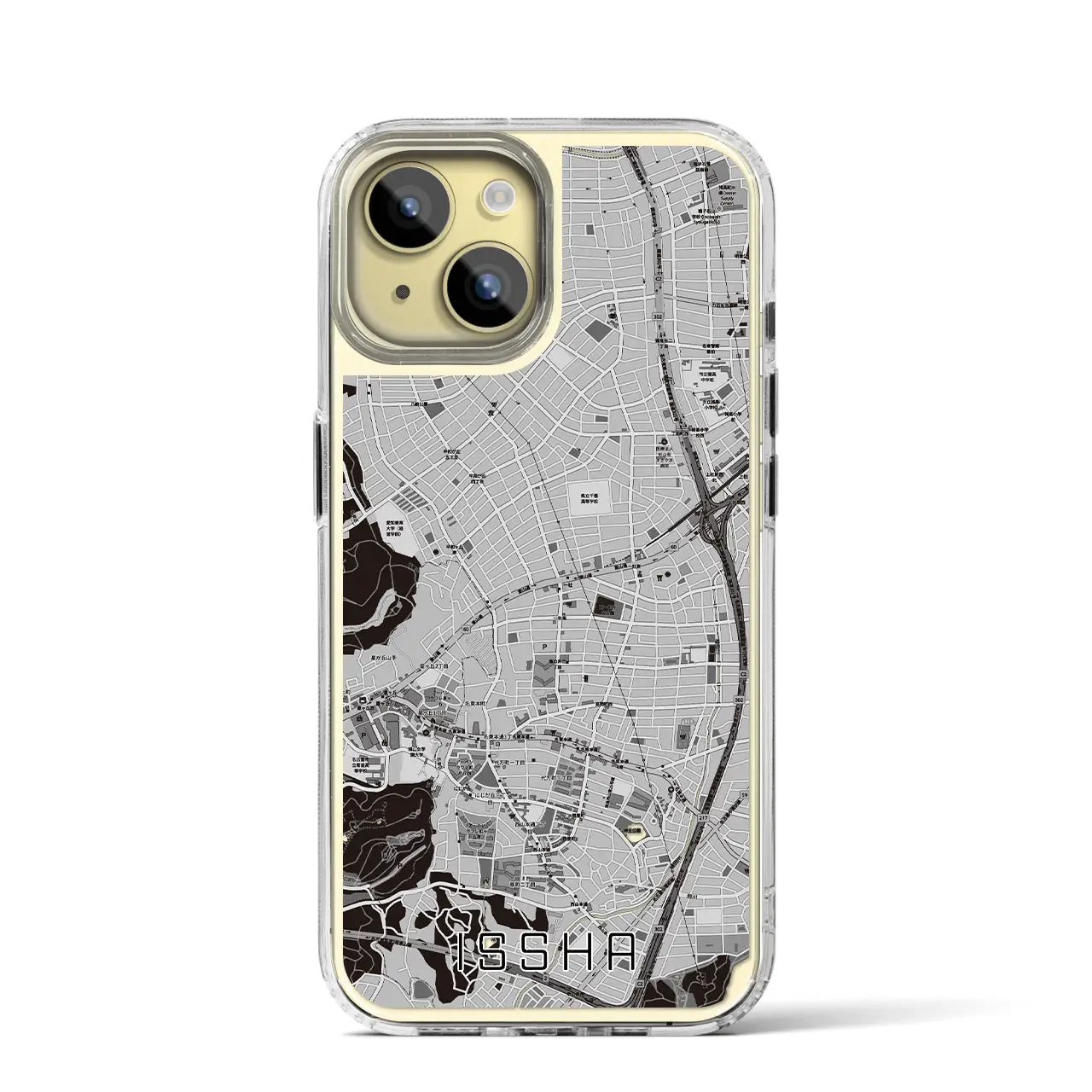 【一社(愛知県)】地図柄iPhoneケース(MagSafeタイプ)