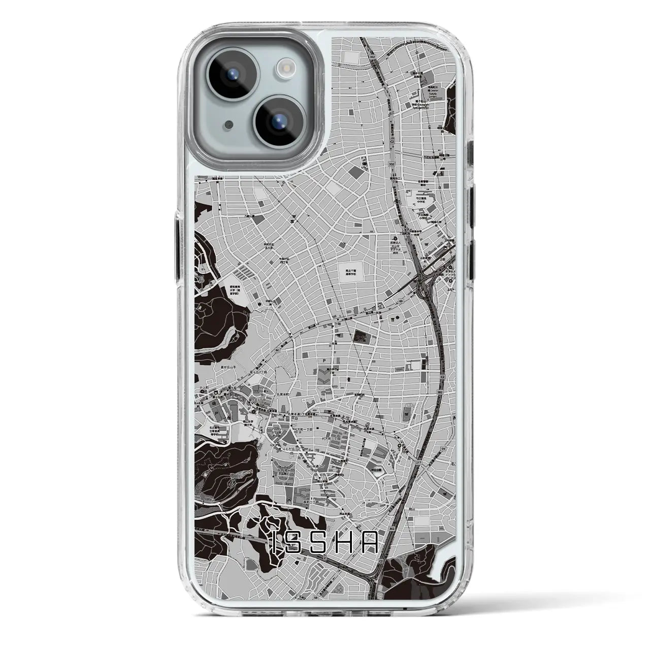 【一社(愛知県)】地図柄iPhoneケース(MagSafeタイプ)