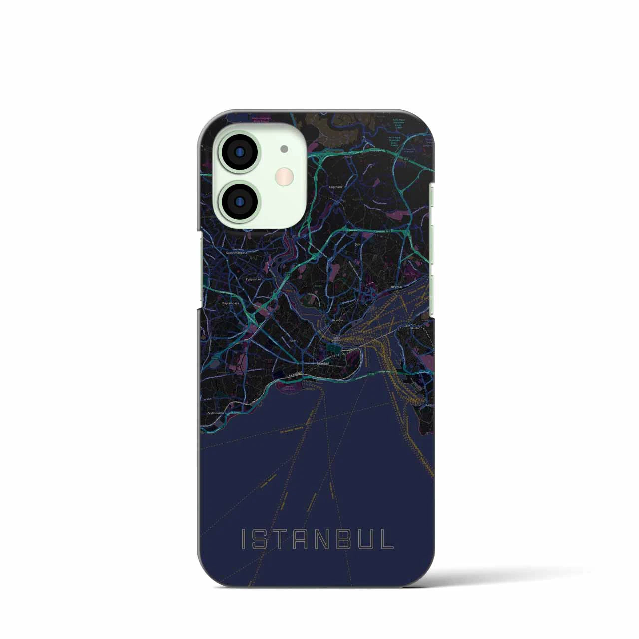 【イスタンブール(トルコ)】地図柄iPhoneケース(バックカバータイプ)