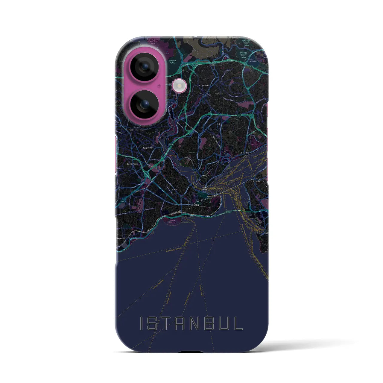 【イスタンブール(トルコ)】地図柄iPhoneケース(バックカバータイプ)