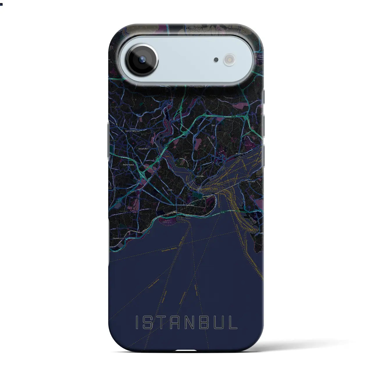 【イスタンブール(トルコ)】地図柄iPhoneケース(バックカバータイプ)