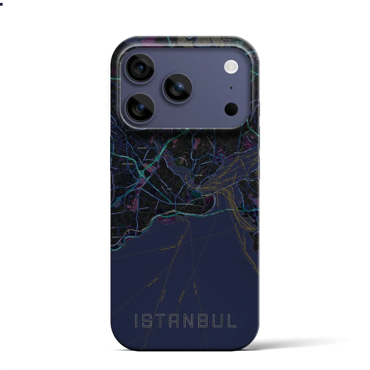 【イスタンブール(トルコ)】地図柄iPhoneケース(バックカバータイプ)