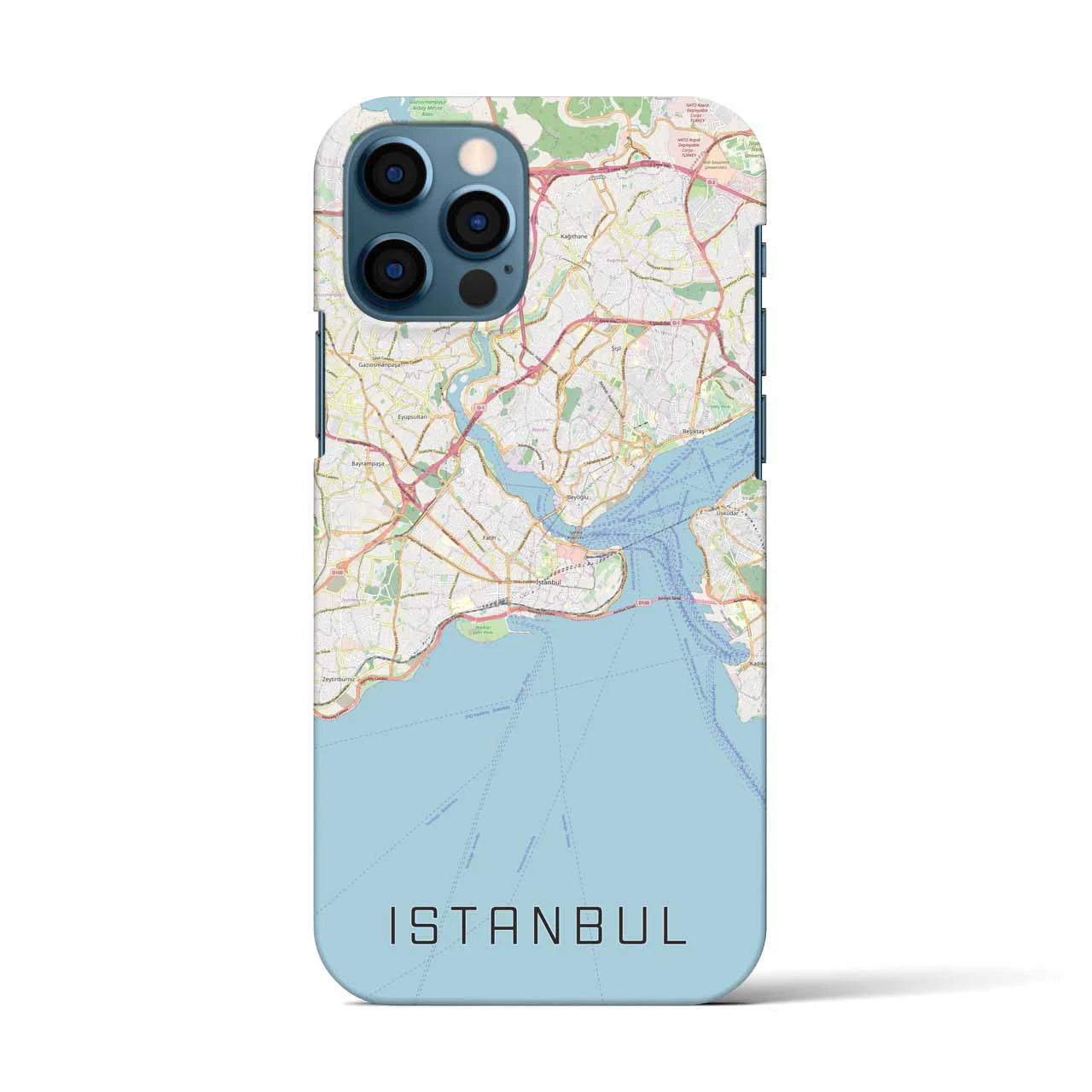 【イスタンブール(トルコ)】地図柄iPhoneケース(バックカバータイプ)